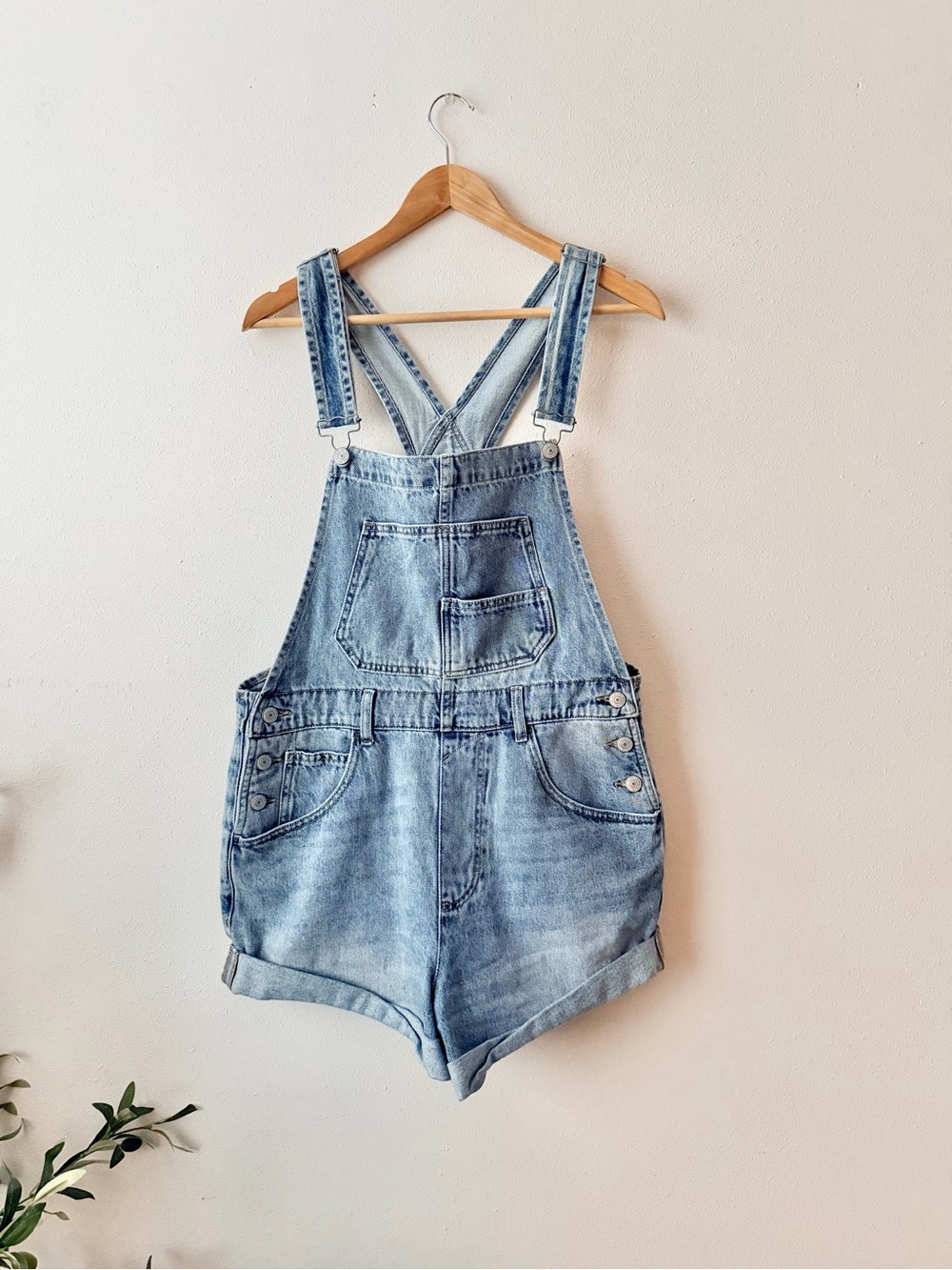 Free People Ziggy Denim Short Overalls